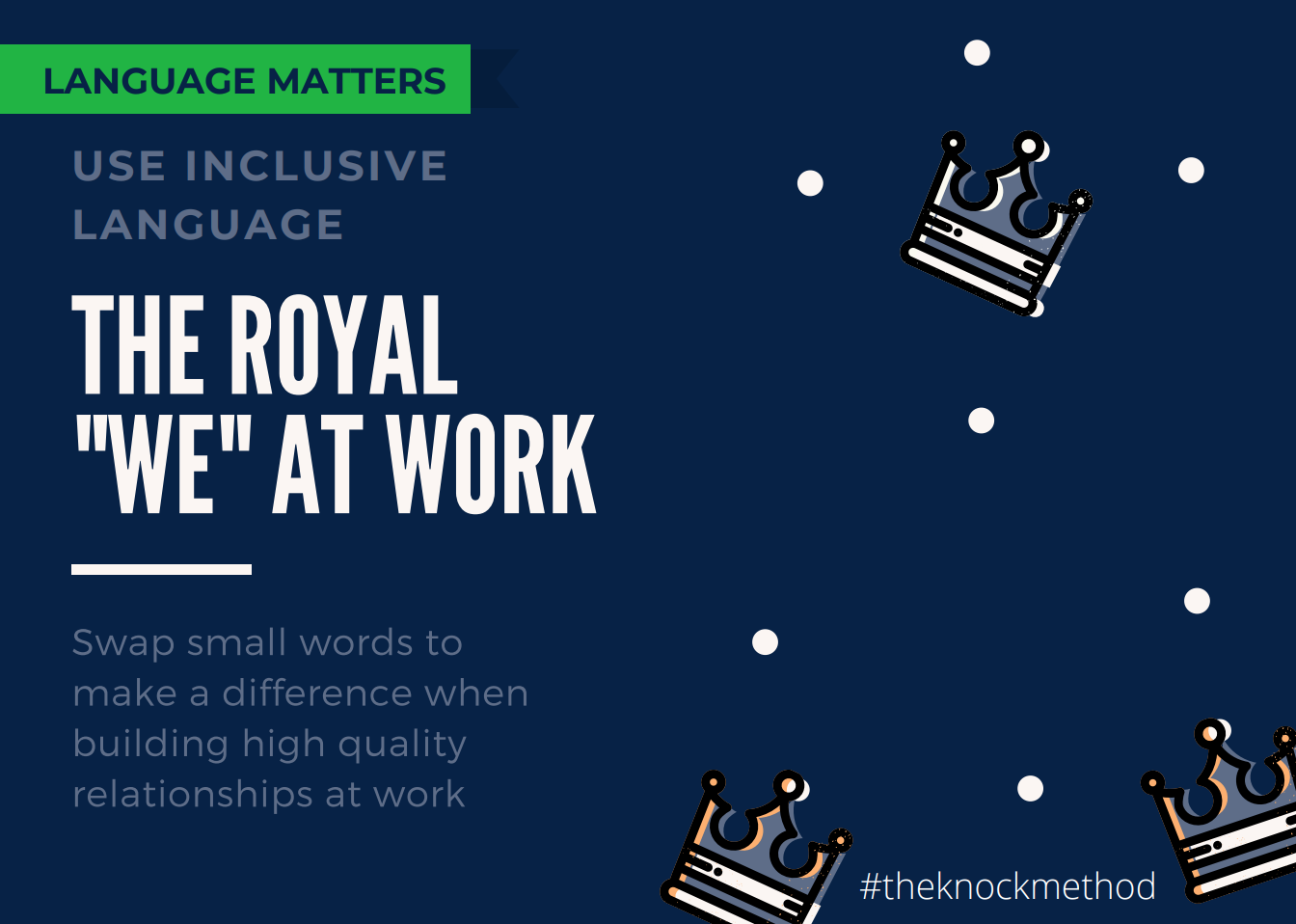 The Royal “We”: Inclusive Language at Work