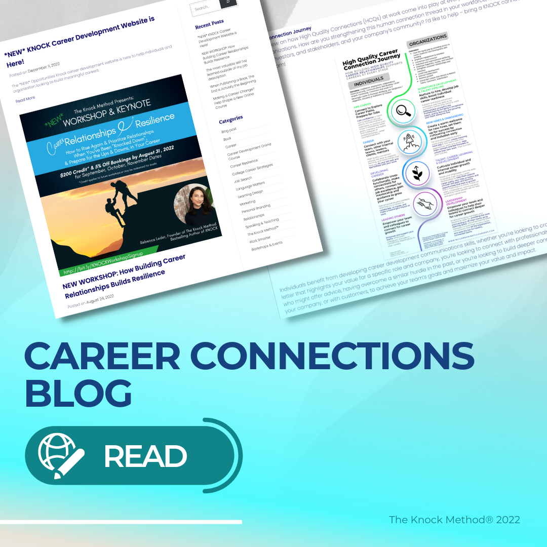 career connections and job search blog