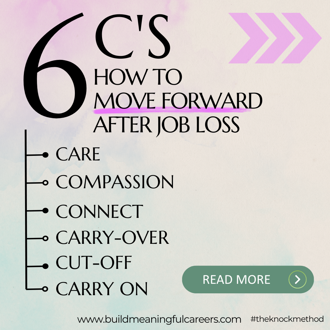 6 c's: how to move forward after job loss