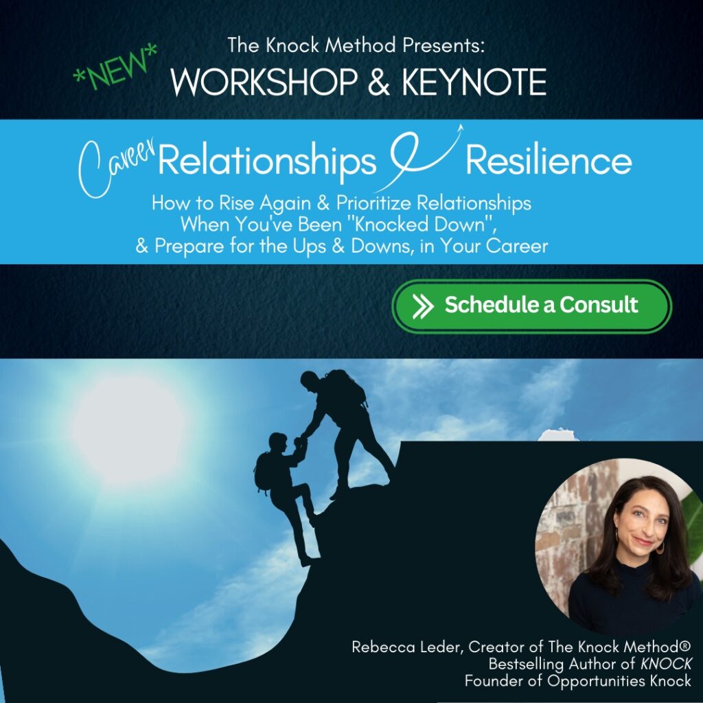 career relationships and resilience training and workshop