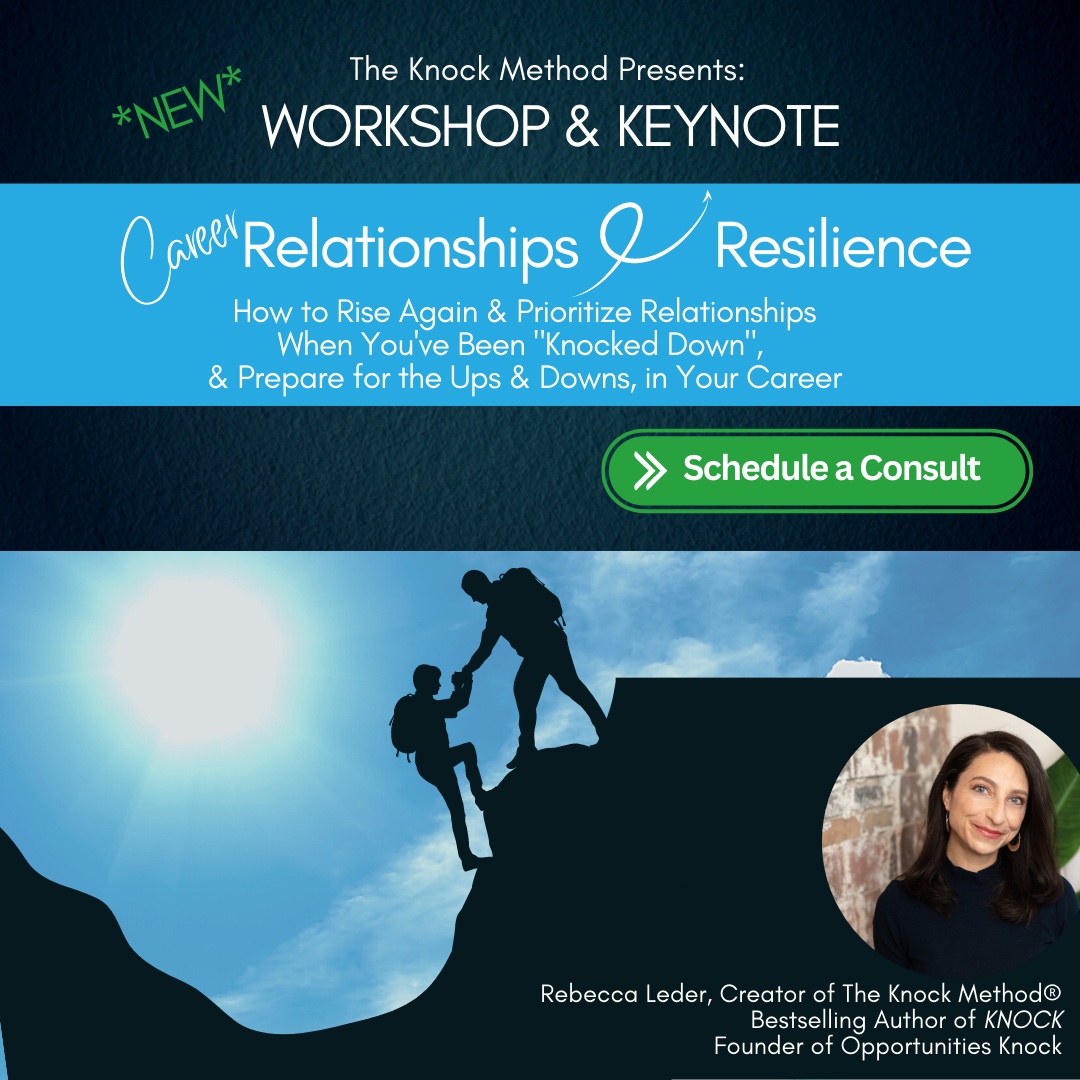 NEW WORKSHOP: How Building Career Relationships Builds Resilience