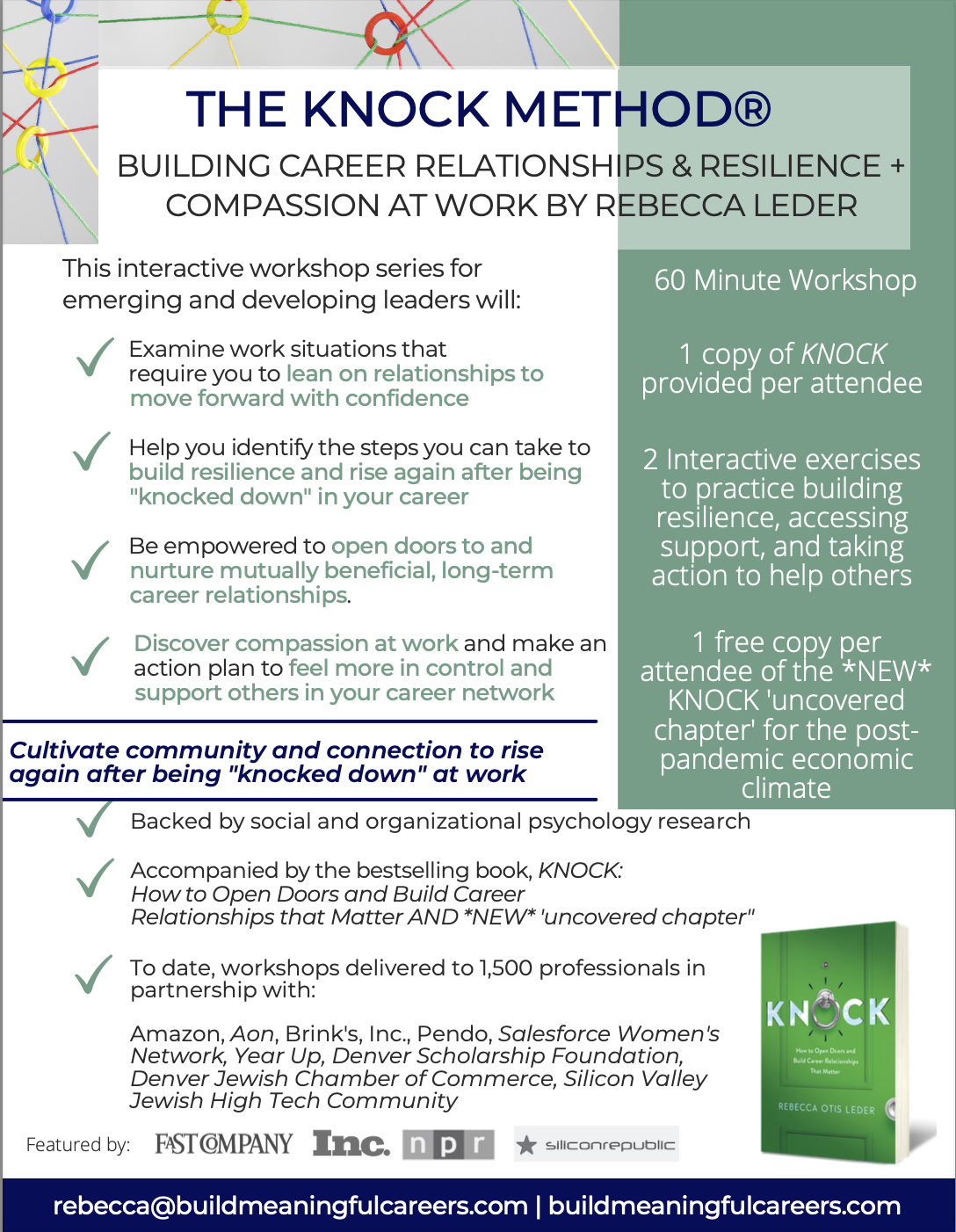 career relationships resilience workshop overview by Opportunities Knock learning and talent development company