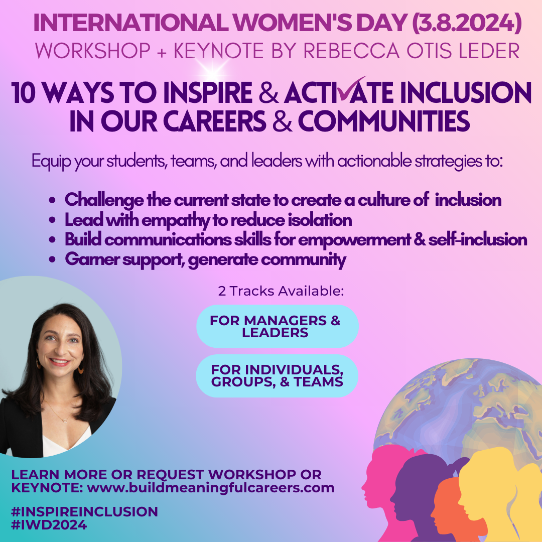International Women's Day 2024 IWD Speaker Rebecca Leder InspireInclusion