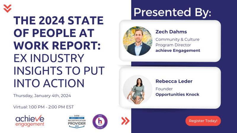join the free webinar on employee experience trends for 2024 