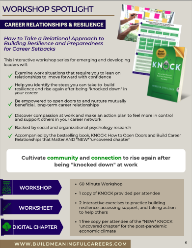 OpportunitiesKnock-RelationshipsProfessionalResilience-Workshop