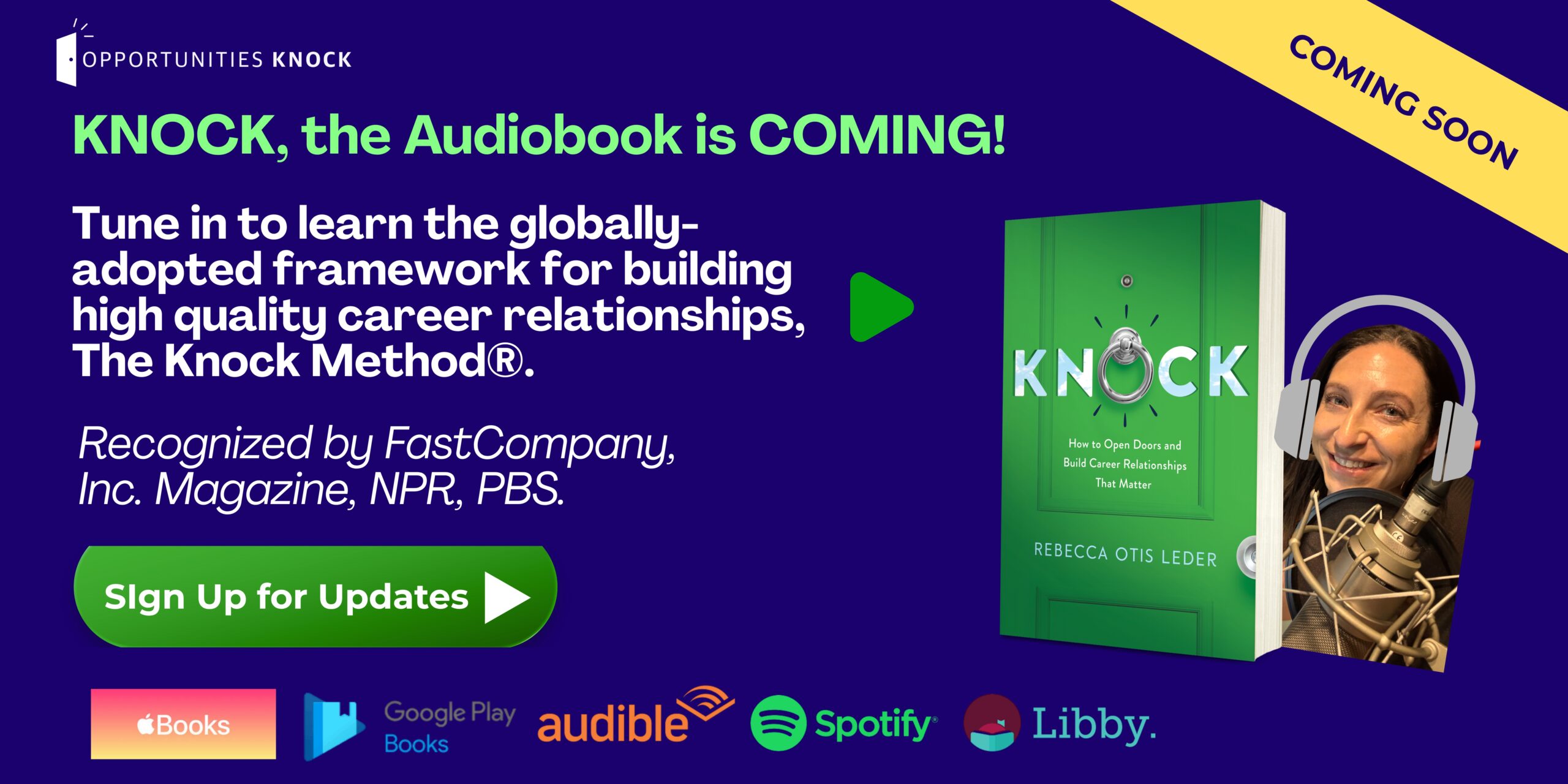 KNOCK career development audiobook is coming soon