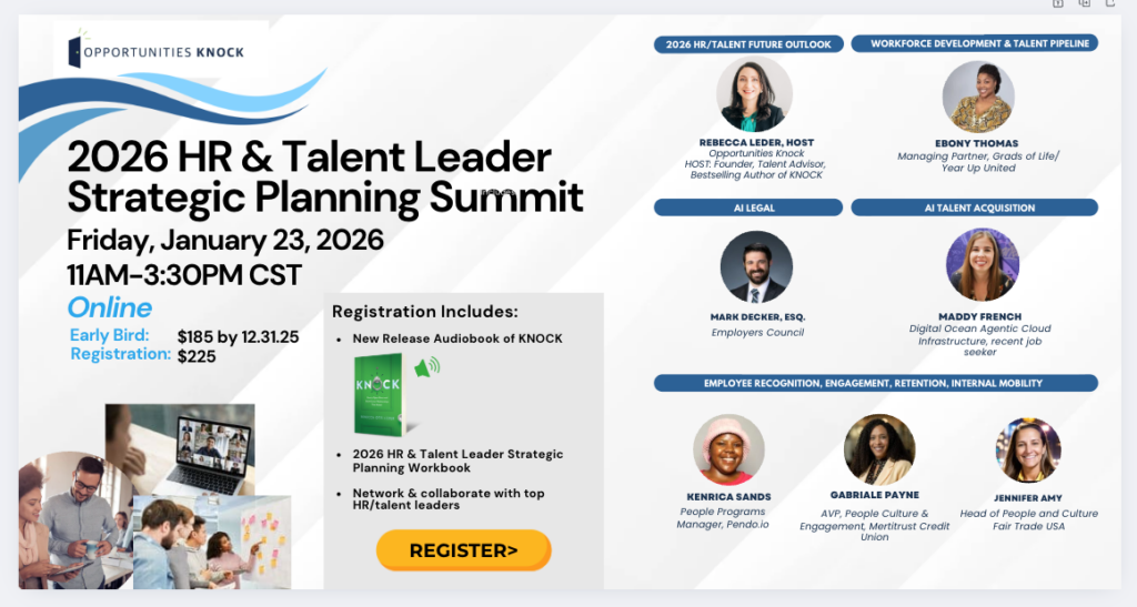2026 HR Talent Leader Strategic Planning Summit by Opportunities Knock