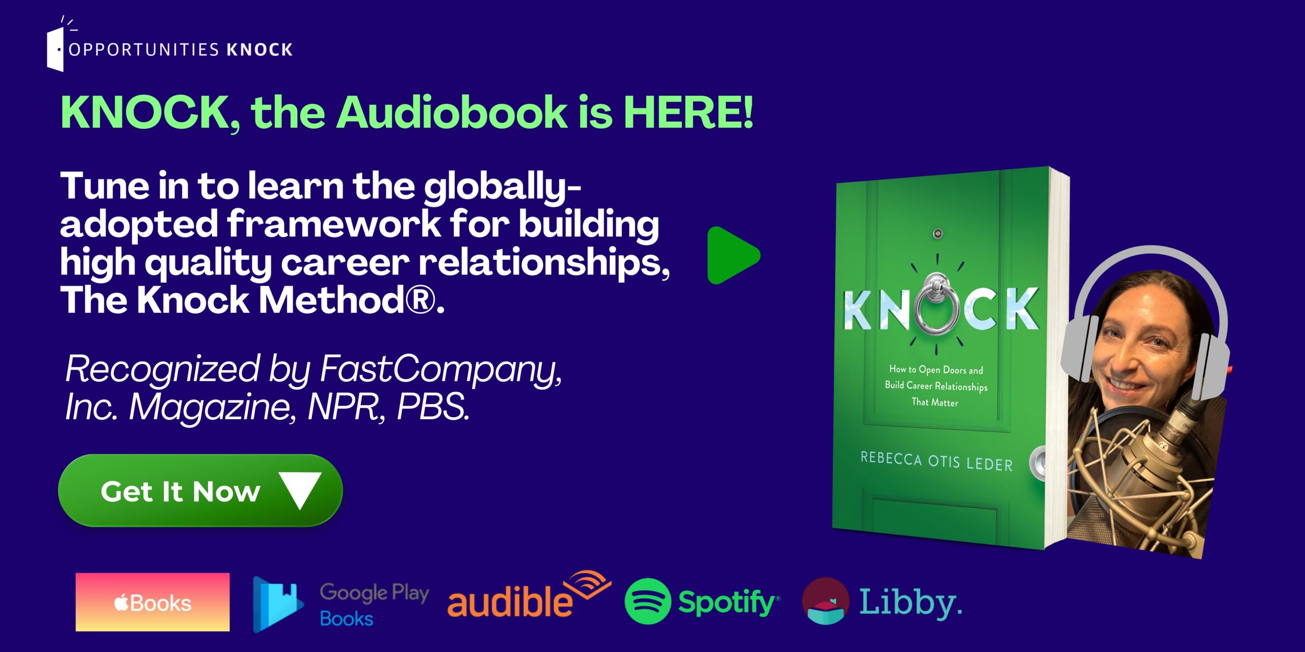 KNOCK career audiobook by Rebecca Leder